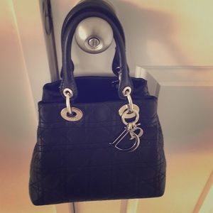 Christian Dior lambskin tote “ authentic” handbag